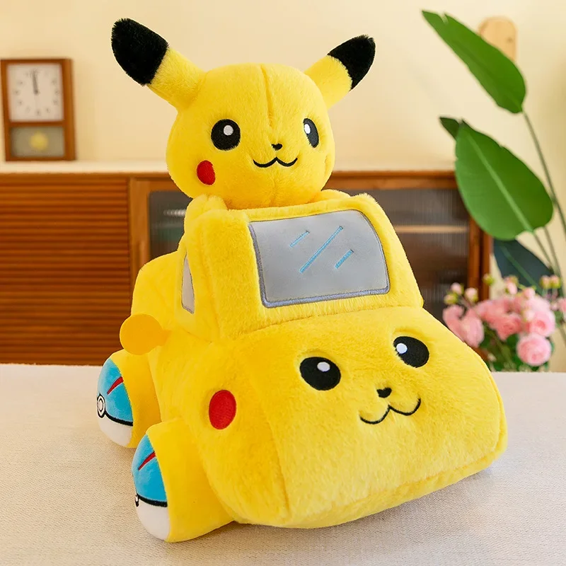 Pokemon Pikachu Plush Toys Cartoon Sofa Seat Anime Plush Cushion Stuffed Sofa Cute Pillow Pad Home Chair Decoration Kids Gifts