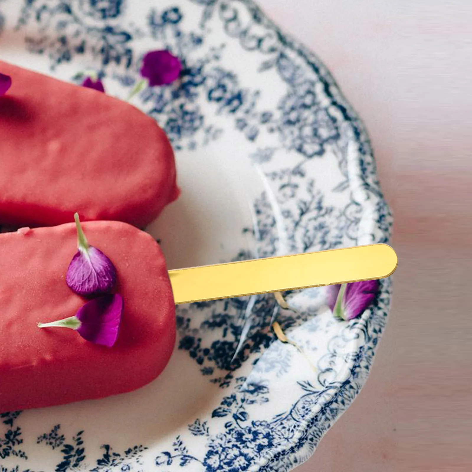 

20Pcs Ice Cream Making Sticks Acrylic DIY Lolly Sticks Colored Craft Handles for Homemade Treats Reusable Smooth Non-Toxic Rods