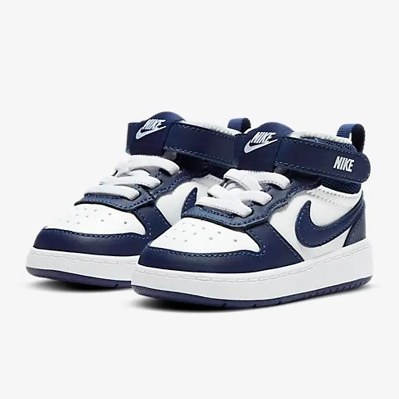 

Nike genuine Court Borough 2 children's foam sports and leisure board shoes CD7784-107