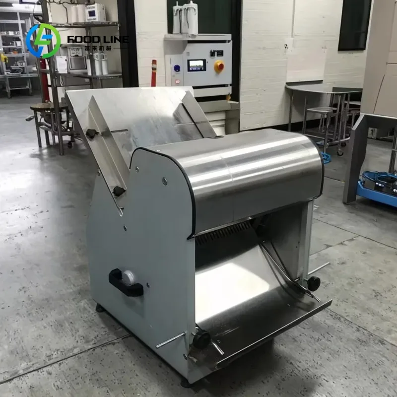 Customized High Quality 220V Electric Bread Slicer New Condition Automatic Toast Slicer for Wheat Milk and Flour Bread Making