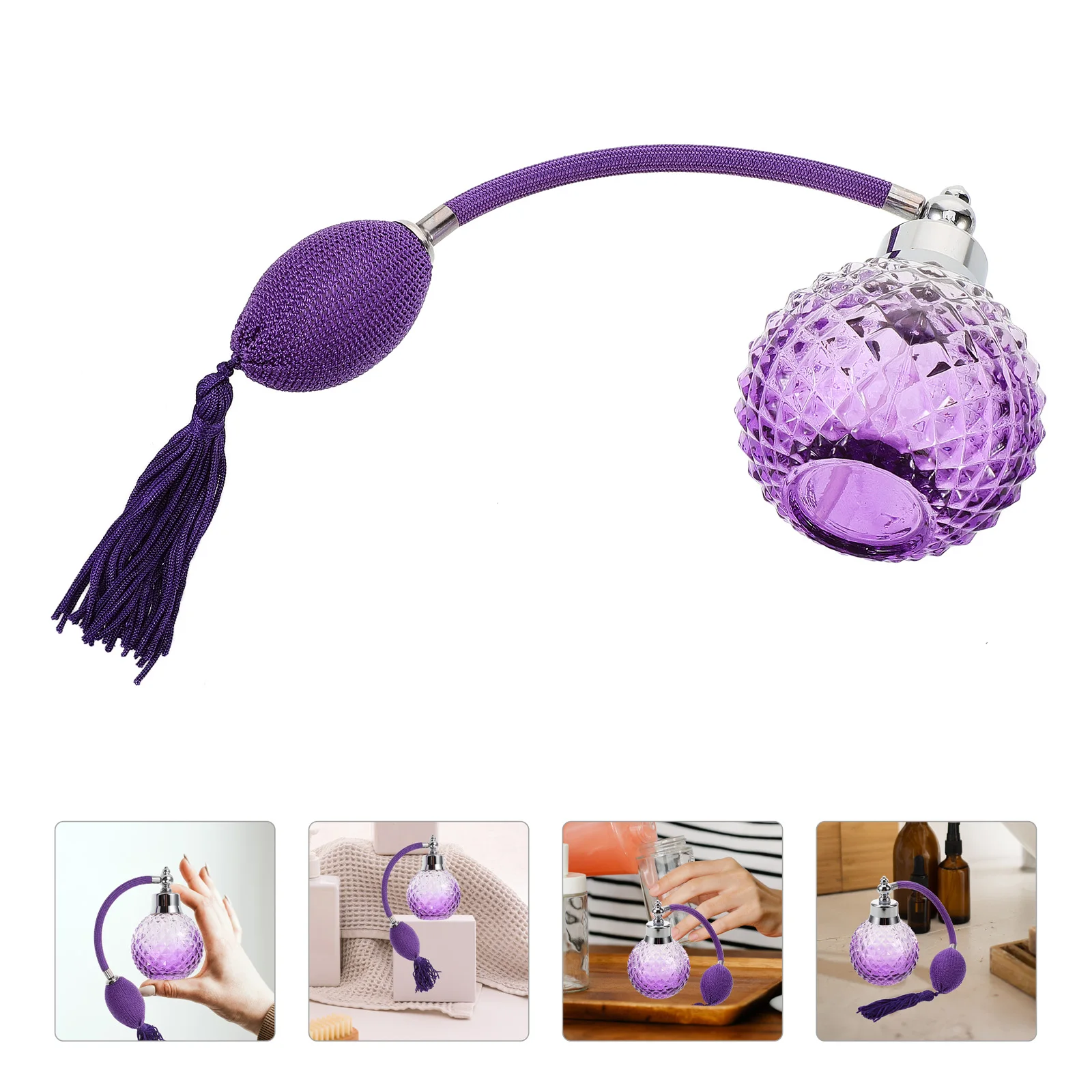 

Glass Perfume Bottle Durable Empty Perfume Bottle Spray Travel Essential Oil Holder Fragrance Container