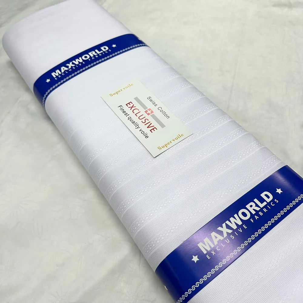 2026 Newest African Rayon Blend and Pure Cotton Men Fabric For Sewing Nigerian Man Dresses 5 yards