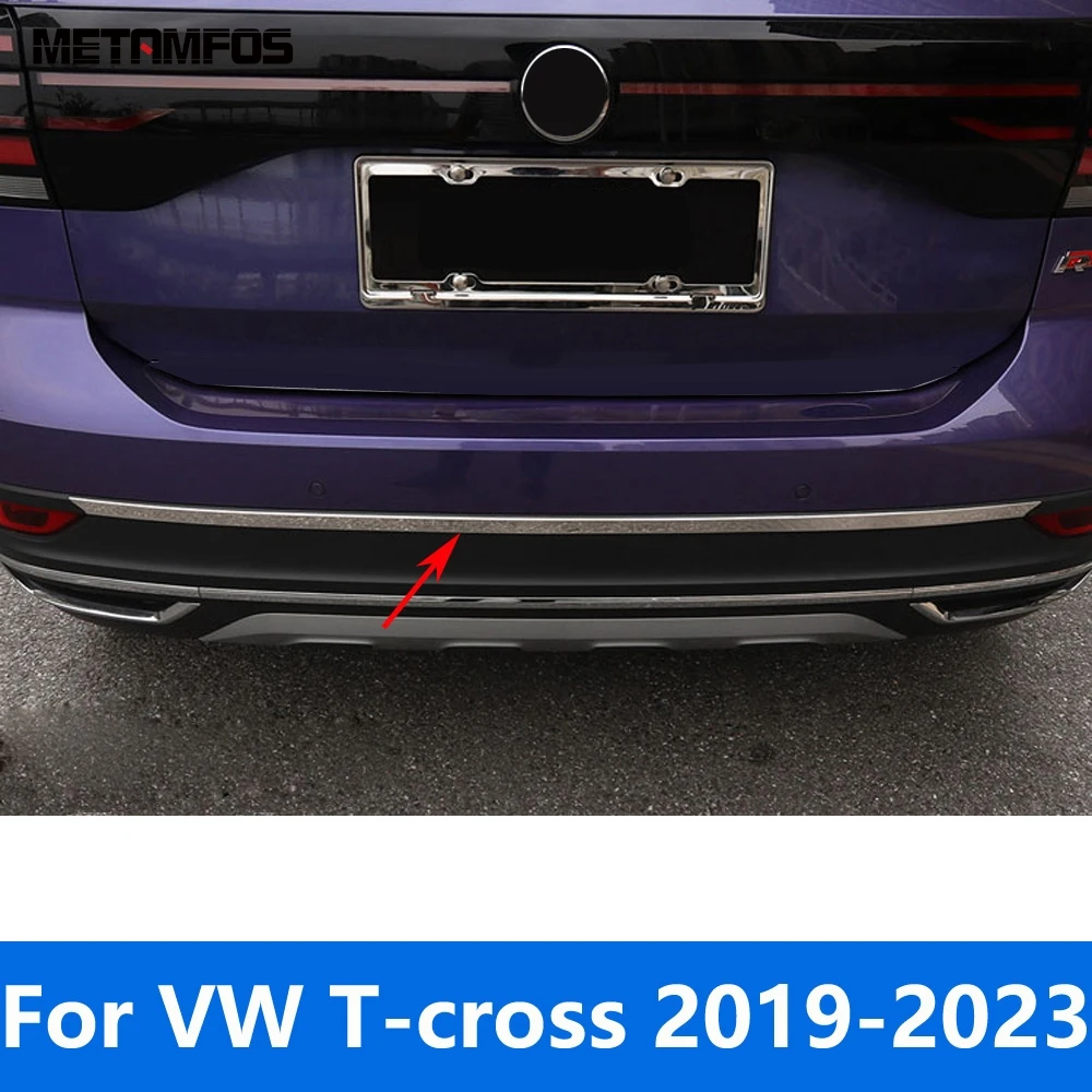 

For Volkswagen VW T-cross Tcross 2019 2020 2021 2022 2023 Rear Bumper Lip Trim Body Kit Spoiler Diffuser Protector Accessories