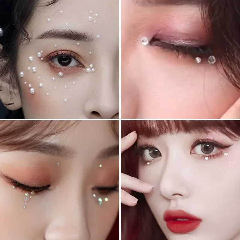 Eye Tear Makeup Teardrop Diamonds Rhinestone Stickers Self Adhesive Face Decoration for Women DIY Party Temporary Tattoo Sticker