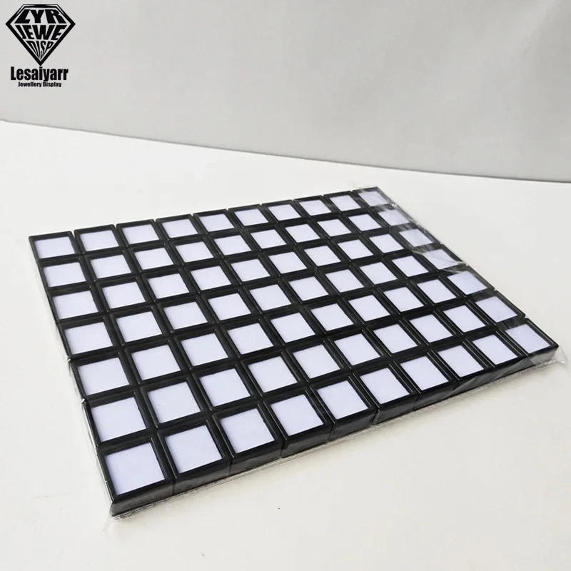 Wholesale 70x 3cm Gem Display Storage Box Gemstones Packaging Container Loose Diamond Pendant Organizer Transparent Glass Lid image 3