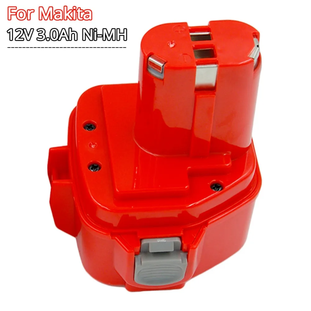 PA12 12V 3Ah Nimh Power Tools Rechargeable Battery for Makita Cordless Screwdriver Drills 1220 1222 1233 1234 1235 6317D  6270D