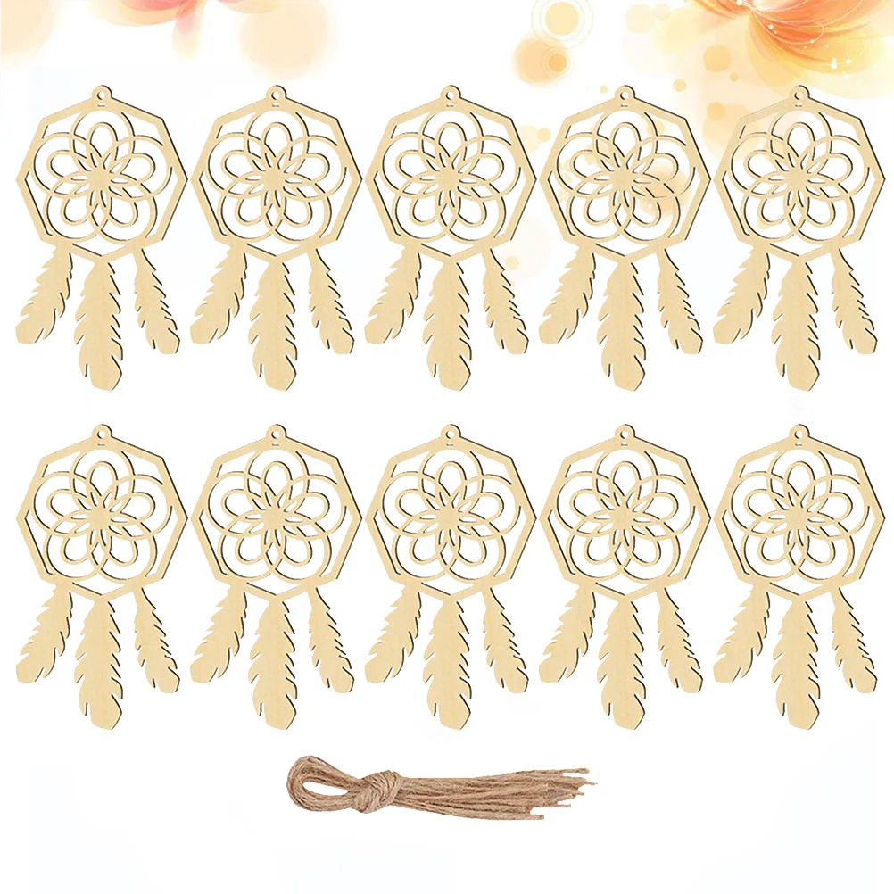 

20Pcs Catch Dream Net Hanging Wall Pendant Decor for Living Room Porch Home Decoration Creative Home Ornament Beige Design