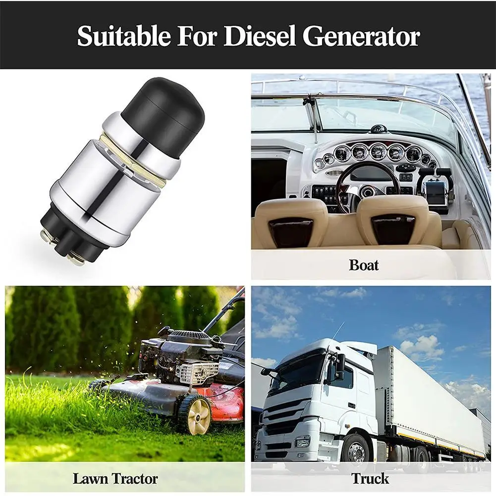 60A 12V DC Ignition Starter Switch Truck Engine Start Waterproof Push Boat Starter Horn Replacement Button Car Switch