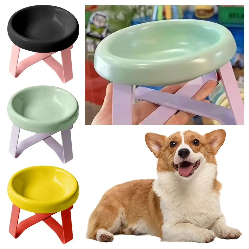 Fashion Spine Protection Pet Bowl Neck Protection with Stand Cat Bowl High Feet Pet Food Bowl Pet Supplies