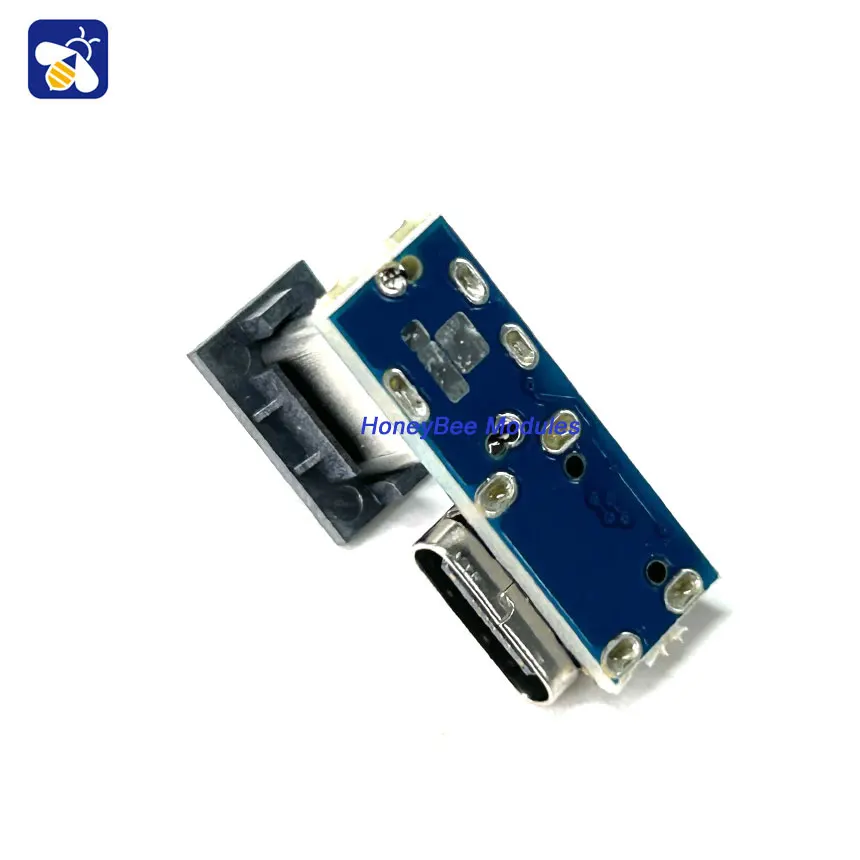 Mini tipo-c macho para placa de teste fêmea, módulo adaptador, USB 3.1, 24P, 16P