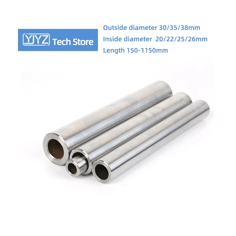 1/2PCS Linear Optical Axis Chrome-Plated Round Rod Polished Rods Guide Hollow Hard Shaft Outsid Dia 30/35/38mm Length 150-1150mm