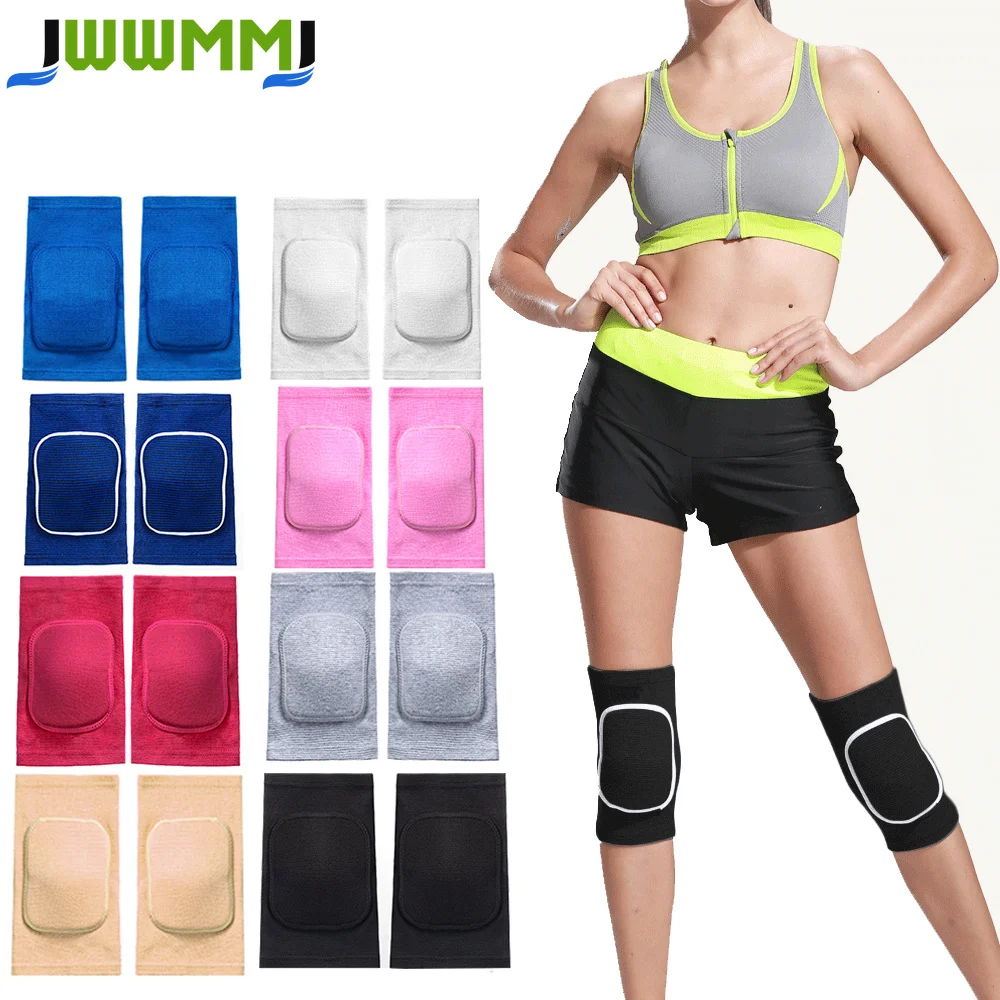 1 Paar weiche, atmungsaktive Volleyball-Knieschoner für Männer, Frauen und Kinder zum Schutz der Knie beim Fußball, Tanzen, Yoga, Tennis, Laufen und Radfahren.