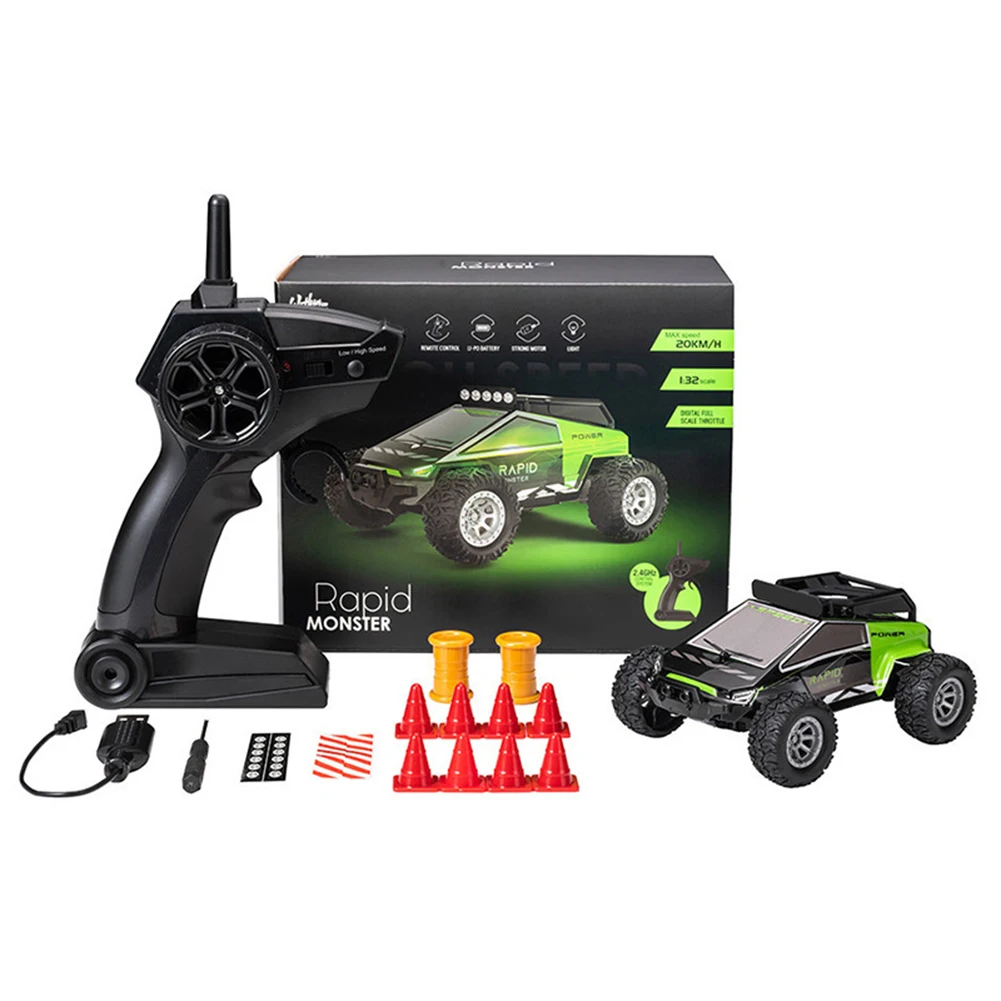 S638/S658/S801/S802 Mini RC Car 1:32 4CH 25KM/H High Speed Remote Control Car With LED Light Rechargeable Off-Road Vehicle Model