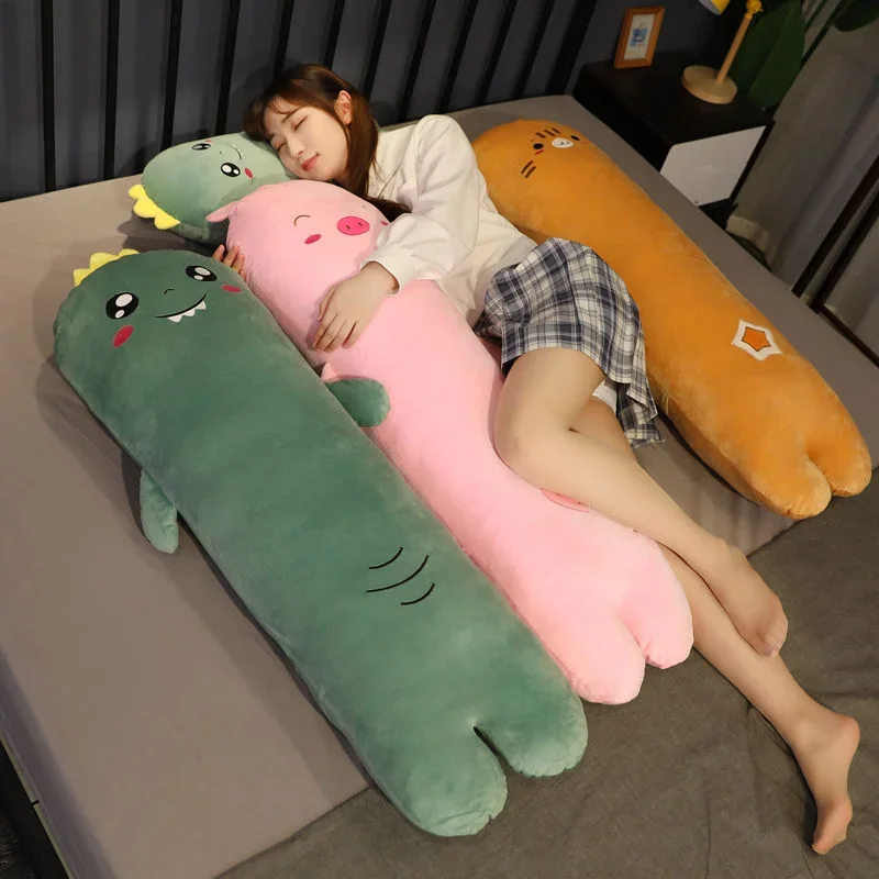 

Bean Bag Sofas Pillow Long Strip Cartoon Animal Cute Girl Leg Clamp Boyfriend Accompany You To Sleep on Bed Sofa Floor Sofa Ins