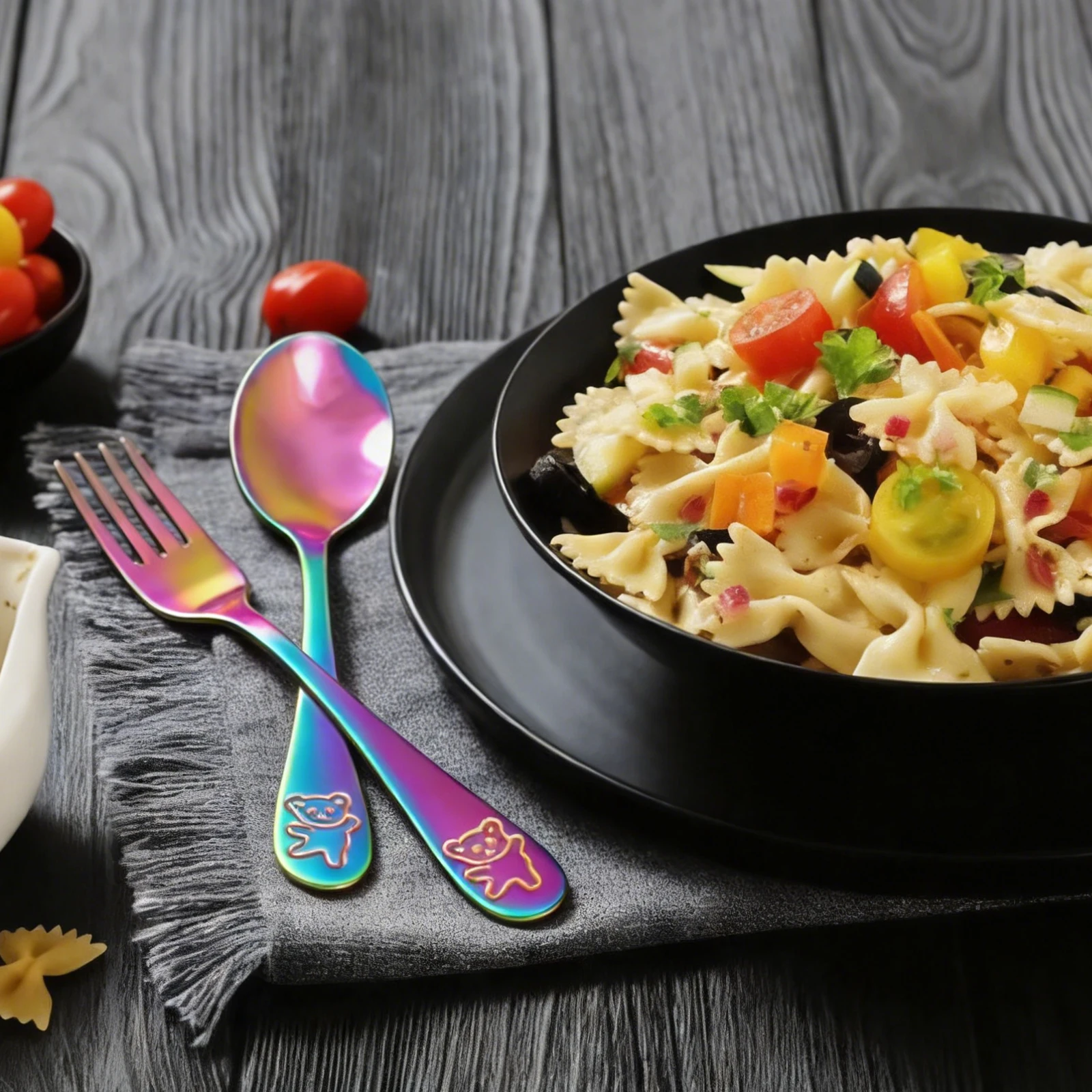 10Pcs Children's Forks and Spo - Self Feed Spoon 评论和价格