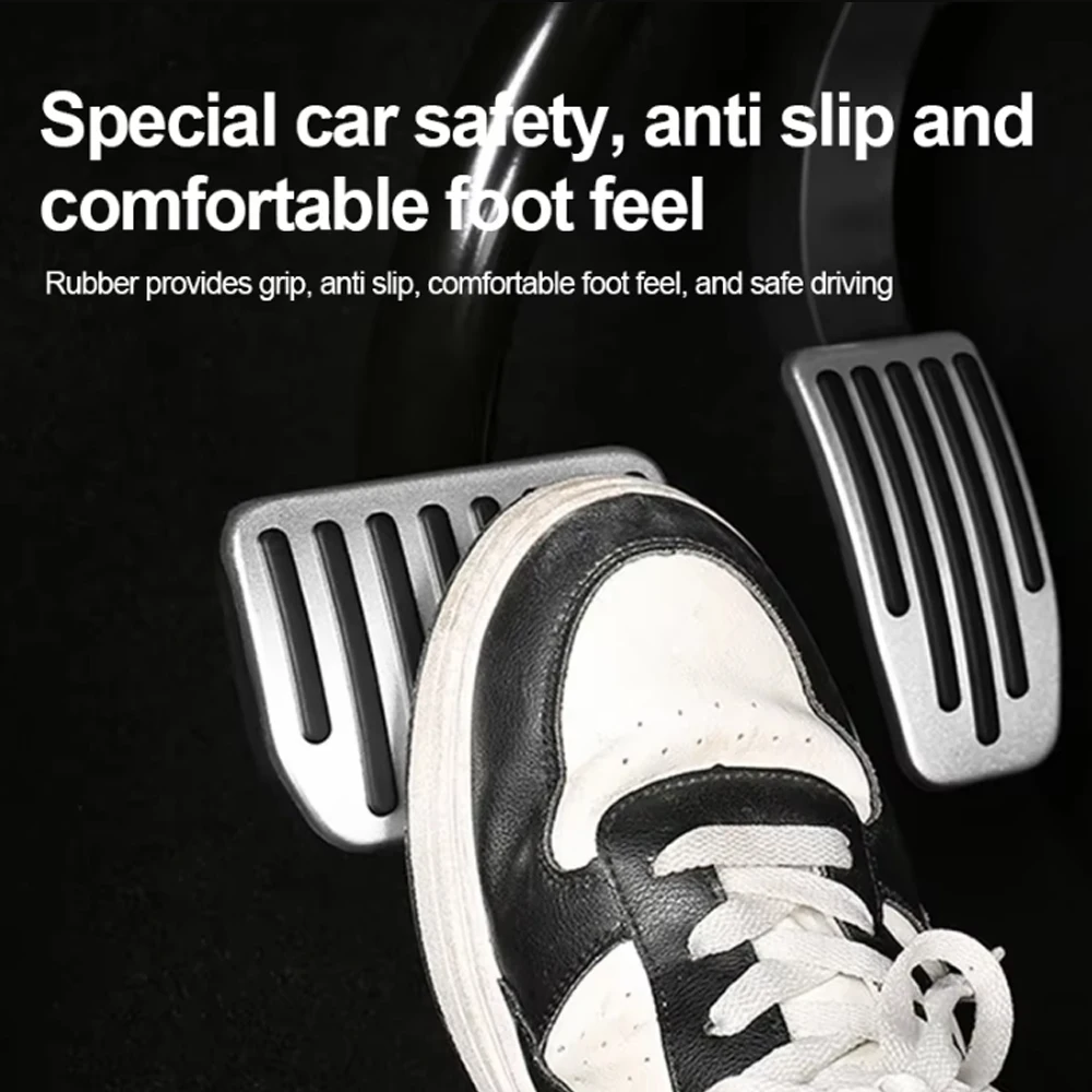 ينطبق على تسلا نموذج 3/Y/2024 تجديد 3 خنق الفرامل بقية دواسة فرامل مكافحة زلة وغطاء ملحقات مقاومة للاهتراء #2