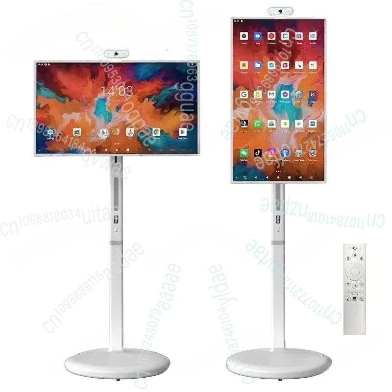 

New 32 inch floor standing intelligent touch screen Android system/mobile TV/home/8+128GB/AI voice remote control