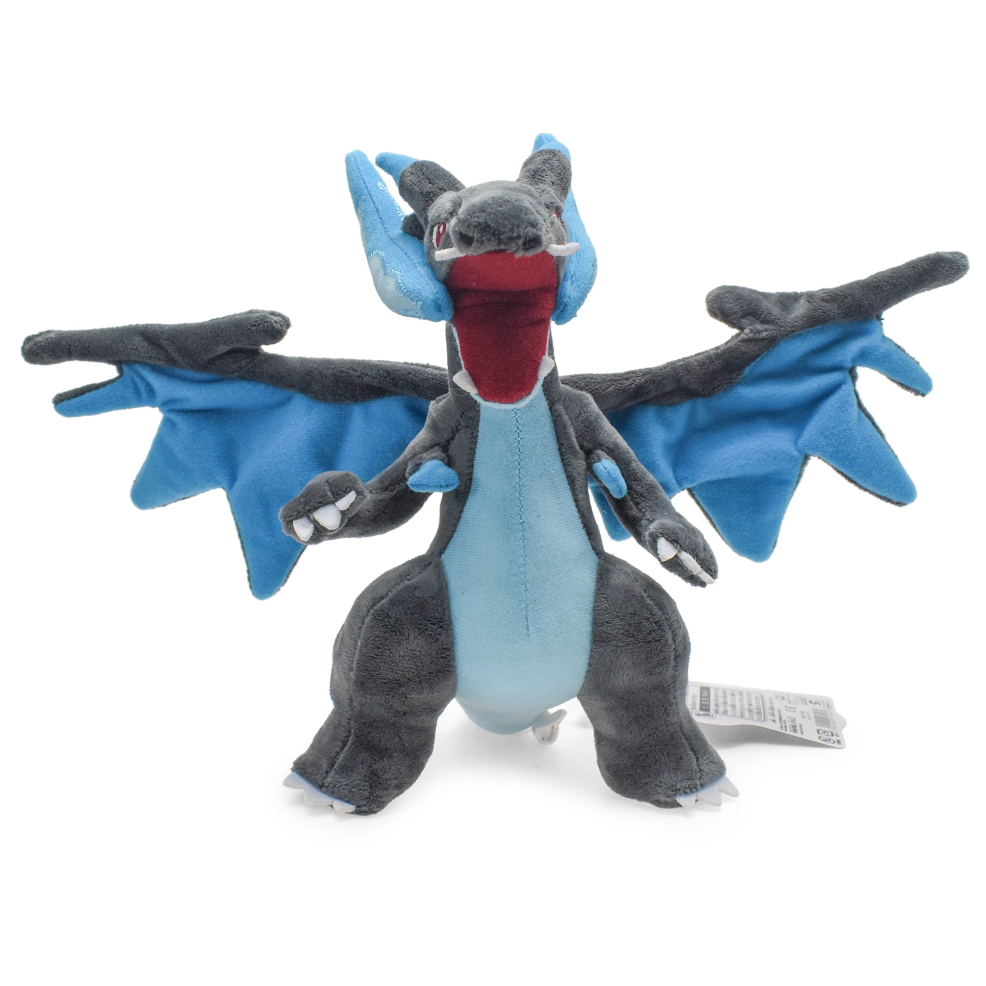 Brinquedos de Pelúcia Mega Charizard X, Boneco de Evolução Mega Charizard, Animais de Pelúcia Macios, Presentes para Crianças