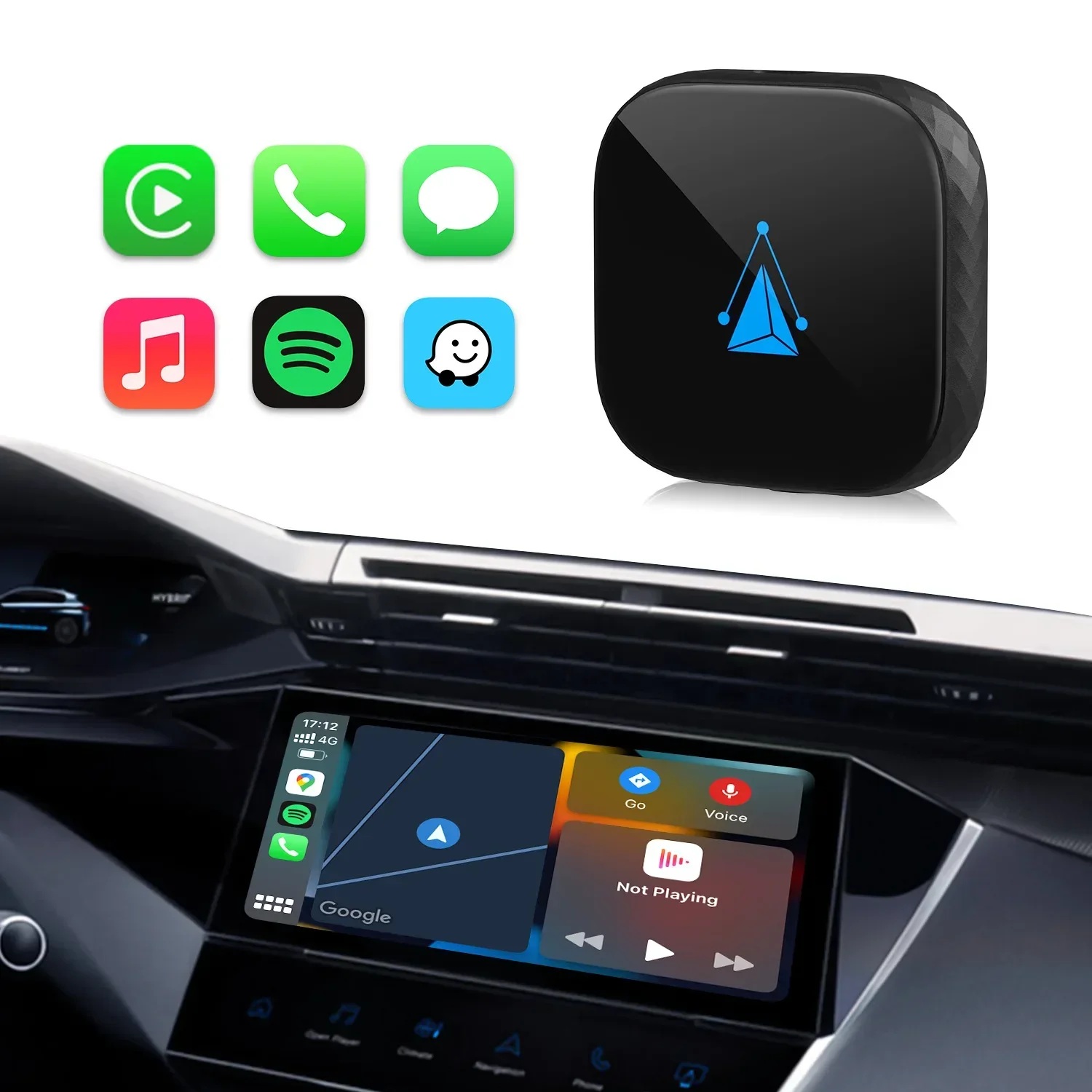 

AA85 car wireless carplay box wired to wireless Bluetooth ai box cross-border