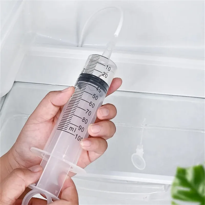 Clean Brush Kit for Refrigerator Drain Wash Brush Suction Syringe 1.5M Hose Fridge Drain Hole Cleaner Stick Dredge Tool