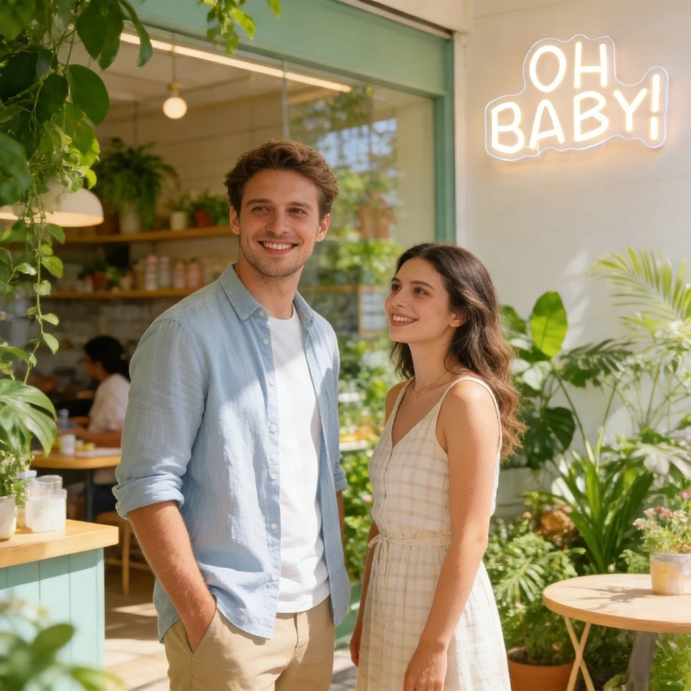 OH BABY Neon Sign for Wall Dec - Baby Nursery Wall Lights recension och pris