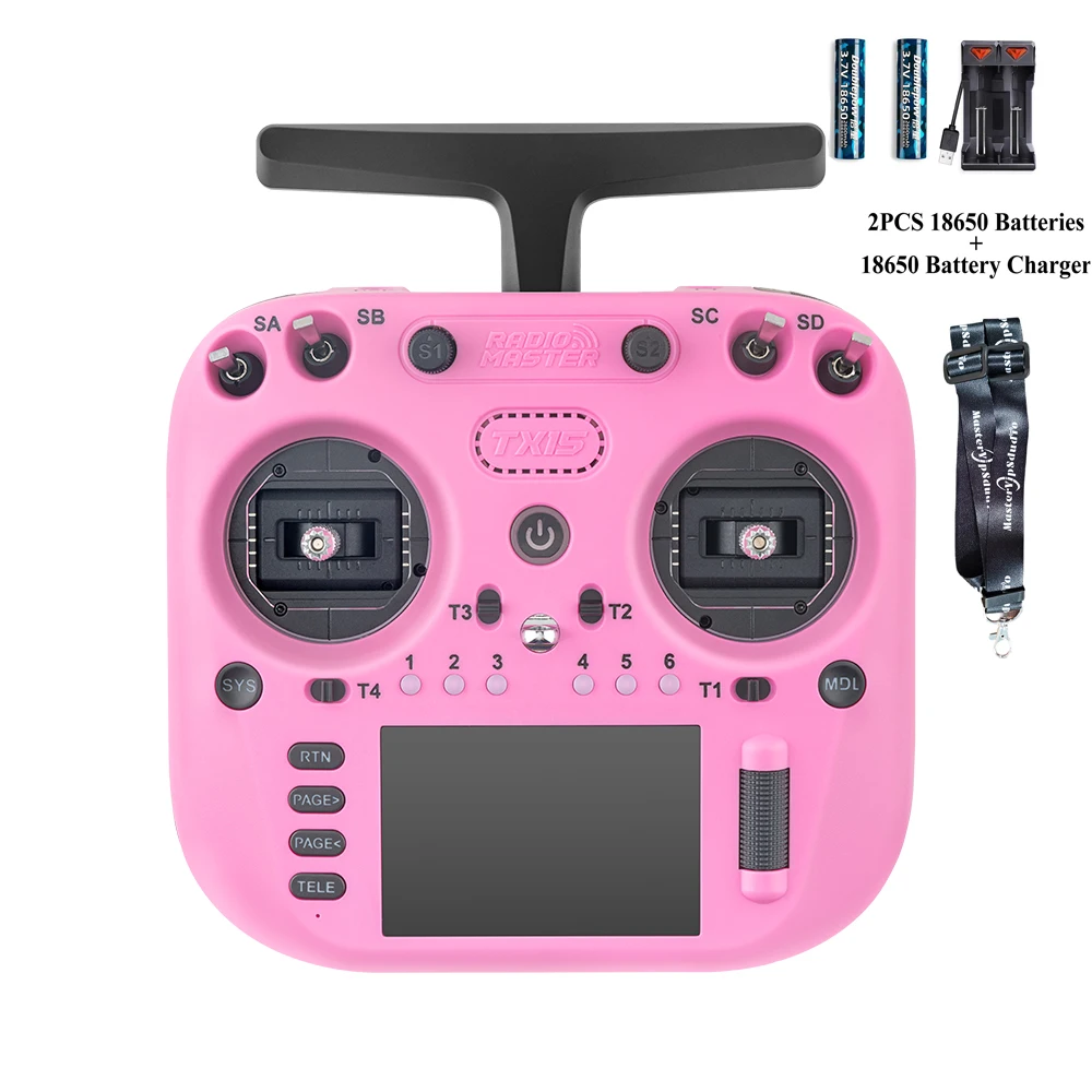 Radiomaster TX15 16ch 3.5inch IPS Touchscreen V5.0 Hall Gimbals Radio Controller ELRS FCC/LBT Built-in Gyro Microphone