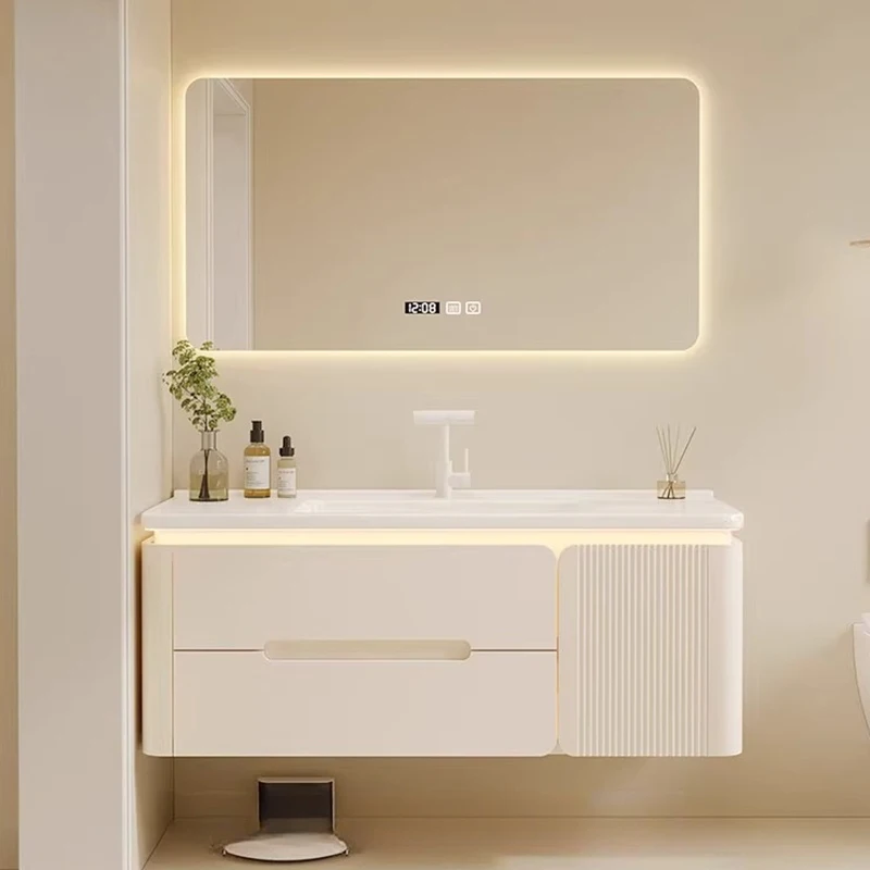 

white cream bathroom cabinet vintage professional Simple trendy room decor Safe cupboard beauty archivadores trendy furniture