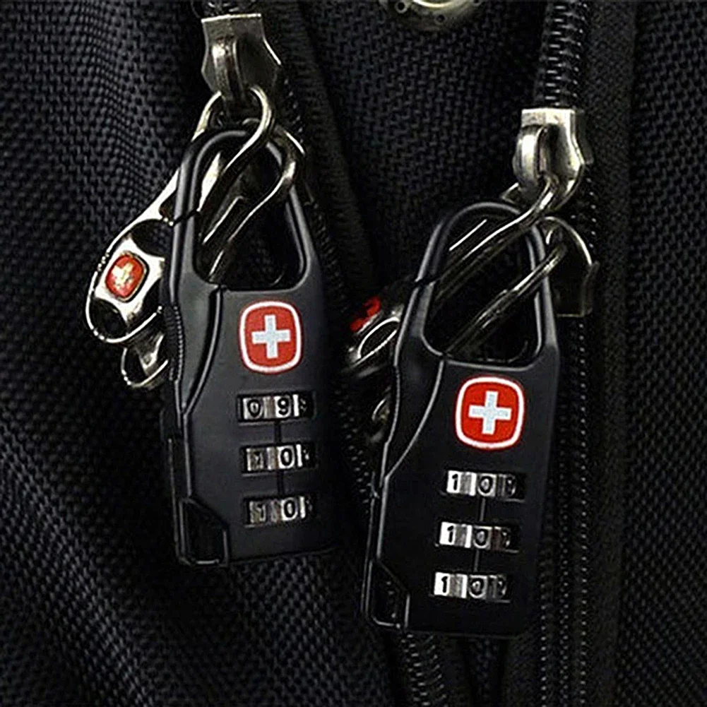 5 Stück Mini-Kombinationsschloss mit 3 Ziffern, tragbares Diebstahlschutz-Reißverschluss-Schloss für Gepäck, Rucksack, Handtasche, sicheres Reisezubehör – Detail 5