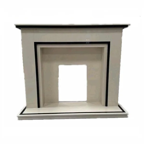 MFE097B Antique Marble Fireplace Surround, Fireplace Mantel Limestone, Natural Stone Patio Garden Fireplace