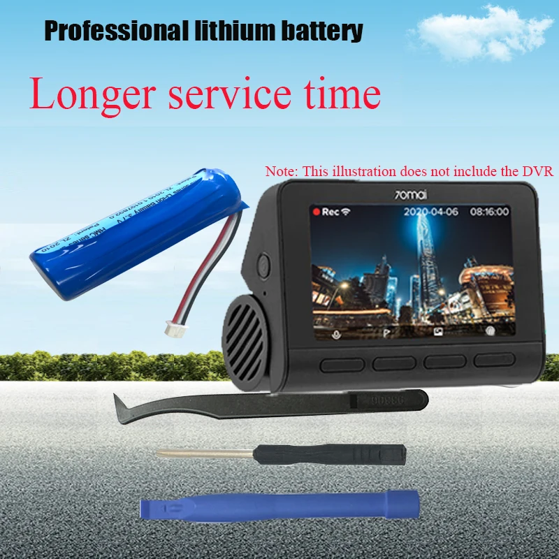 For 70mai 4K Dash Cam A800S Professional accessories 3.7V lithium battery HMC1450, car DVR car recorder special lithium battery