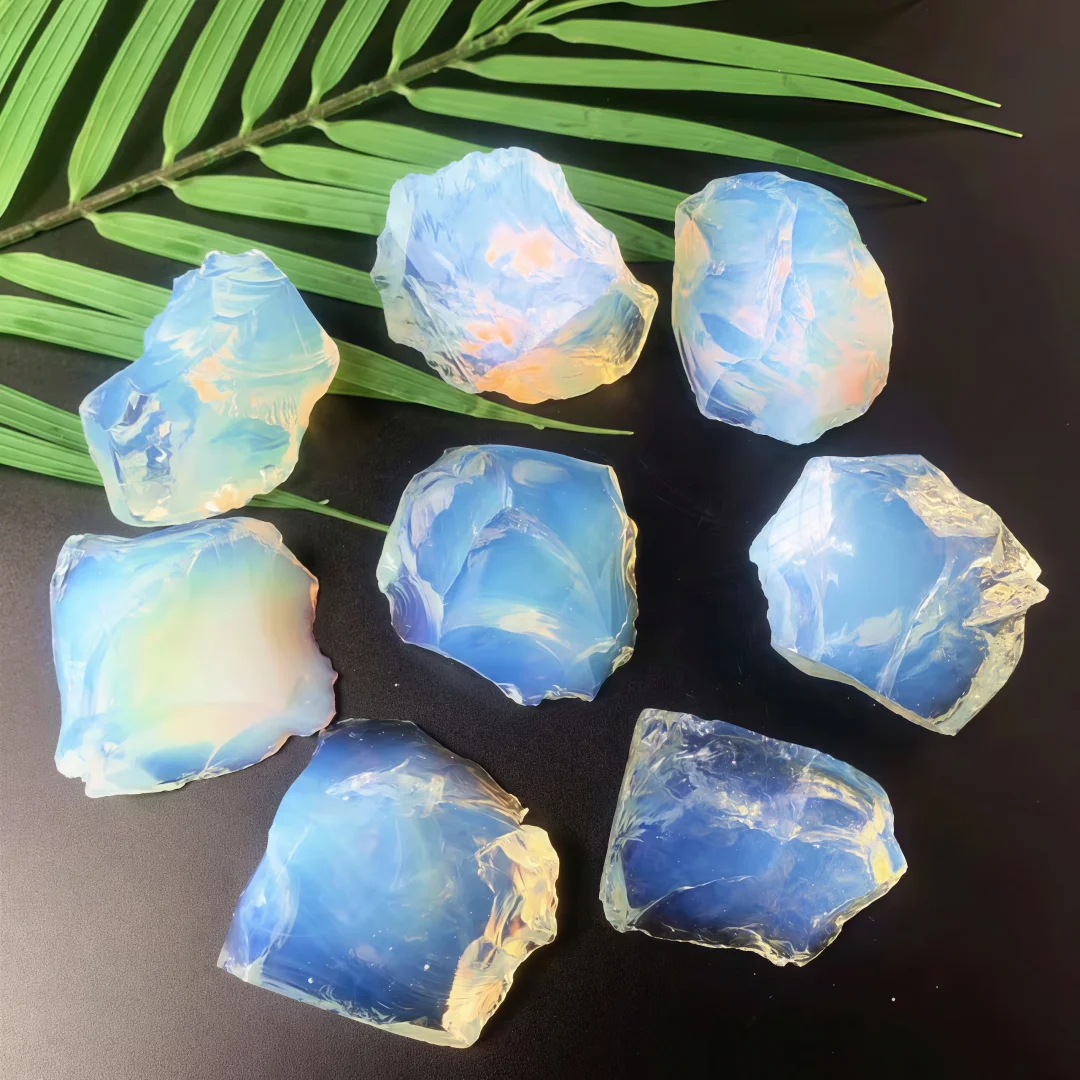 Opalite Crystals And Gemstone Crystals, Fish Tank Fillers, Flower Pot Fish Tank Decorative Stones, Decoration, Garden