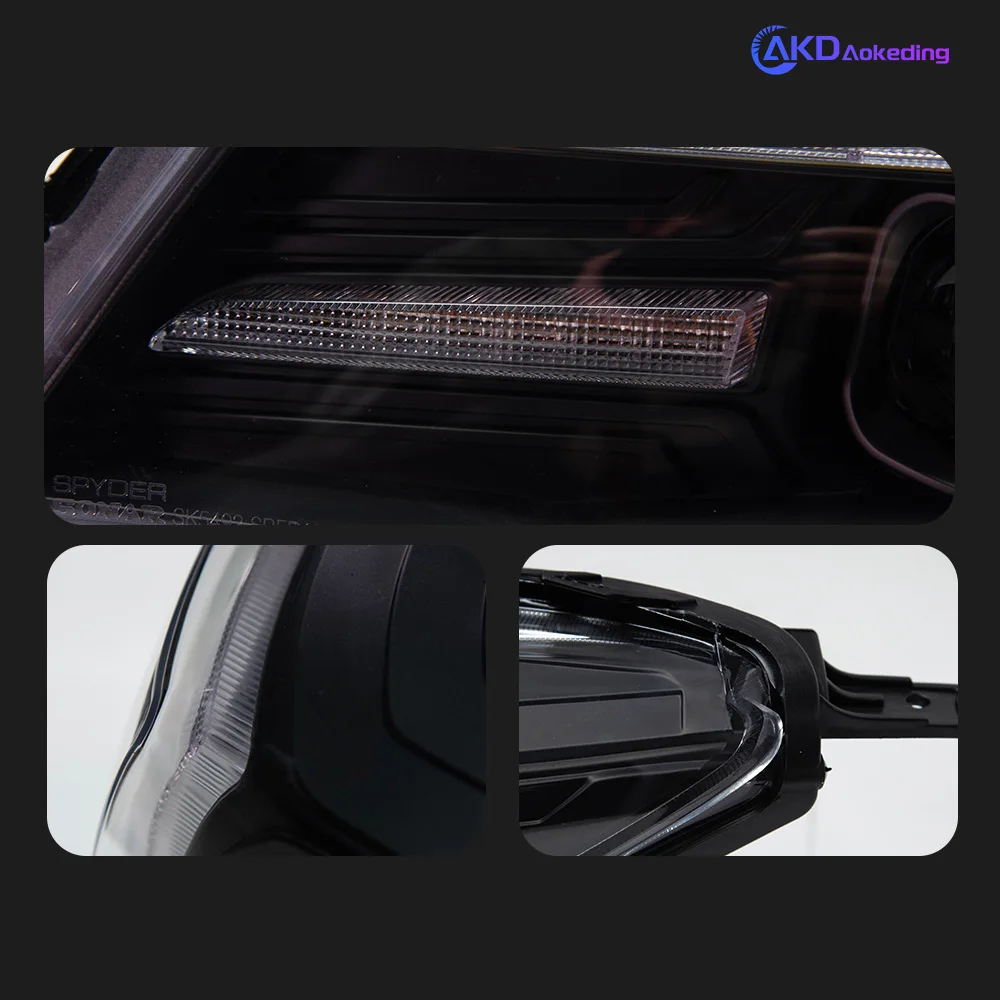 AKD Head Lamp for Subaru Forester LED Headlight 2013-2018 Headlights Forester DRL Turn Signal High Beam Angel Eye Projector