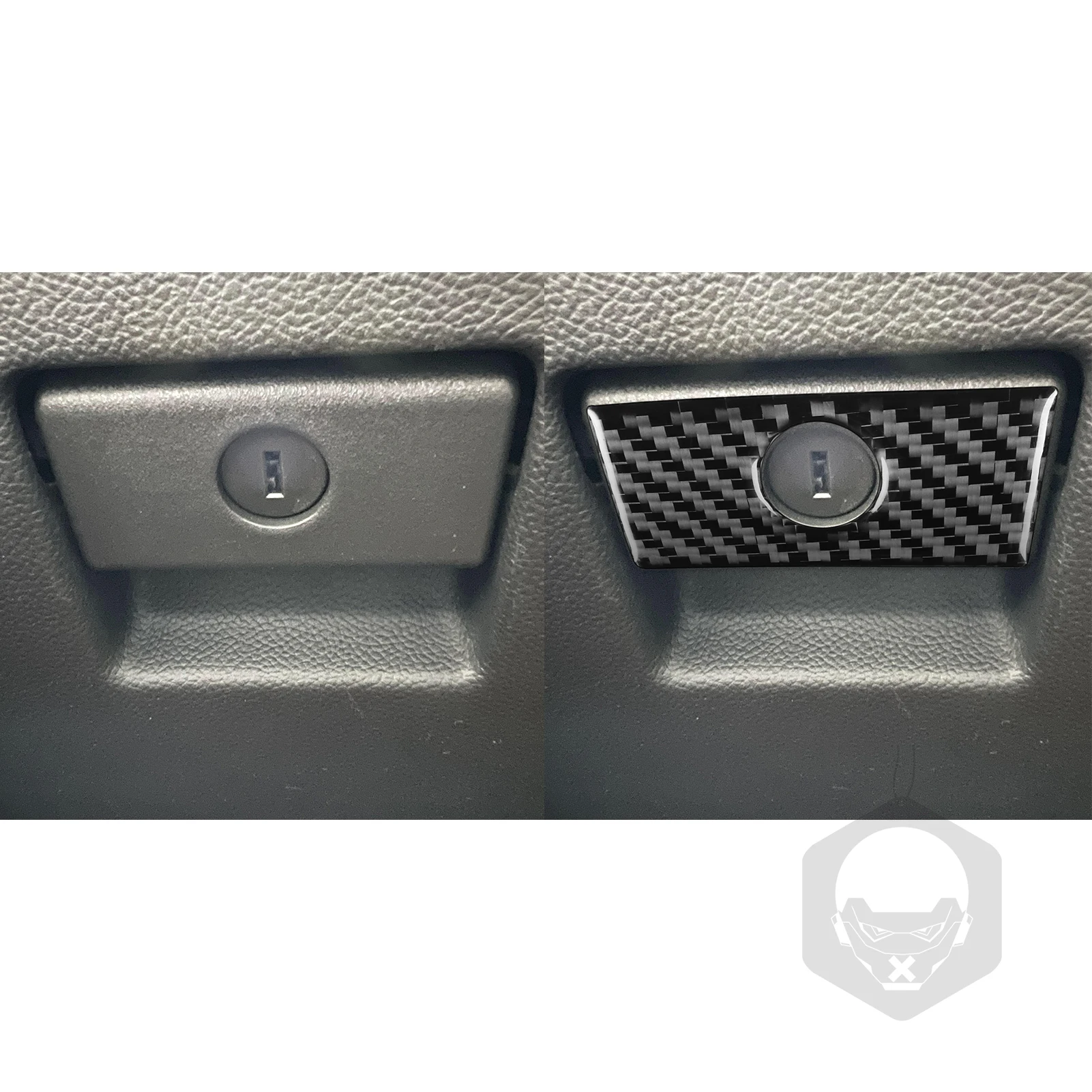 ألياف الكربون الحقيقية اكسسوارات السيارات قفاز تخزين غطاء مقبض ملصق لينة لإنفينيتي G35 07-08 G37 08-13 G25 11-12 Q60 14-15