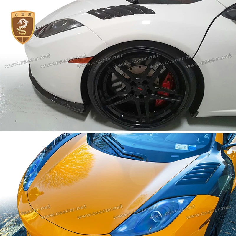 

GT3 Style Car Front Side Fender For Mclaren MP4 12C Half Carbon Fiber Protection Mud Guards Exterior Accessories