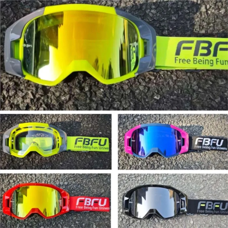 

ATV Quad Motorcycle Riding Glasses, Dust Wind Sand Resistant, Large Panoramic View for Wild Forest Cross-country Trip