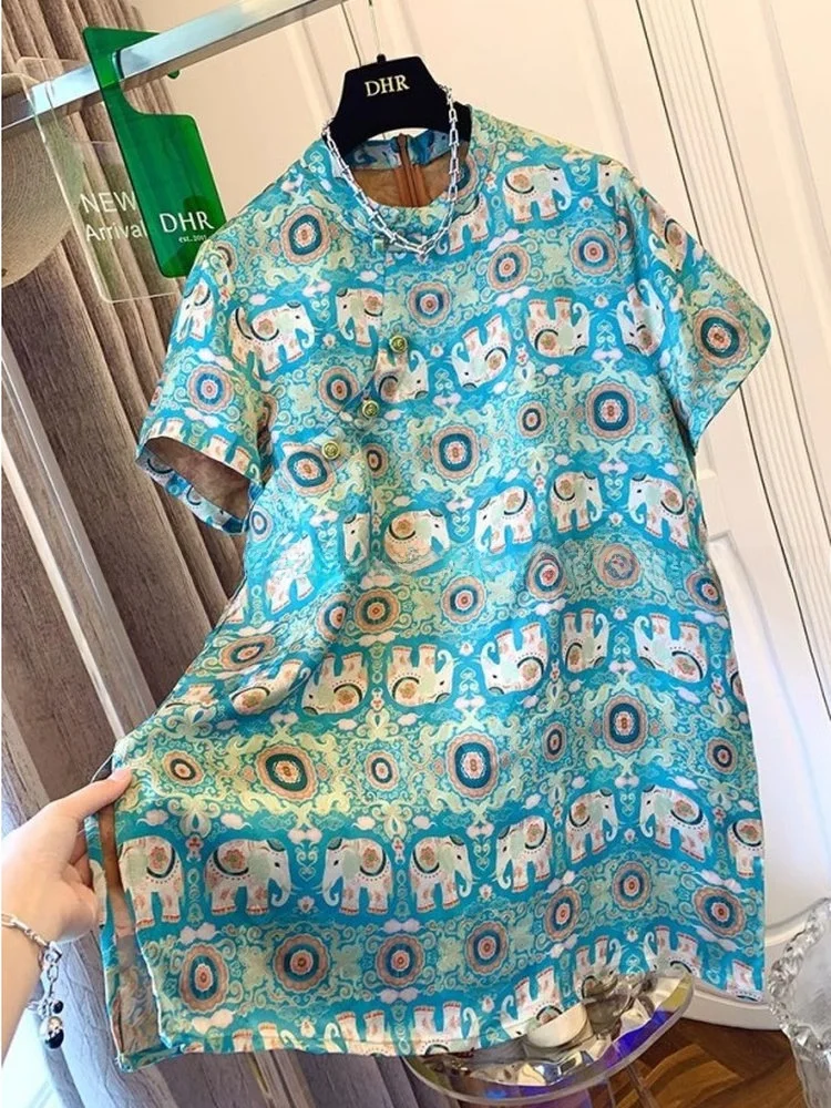 

New Chinese Sle Large Size 300 Pou ort Sve irt Men's Summer Lightweight Luxury Sensation Loose Fit Button up irt