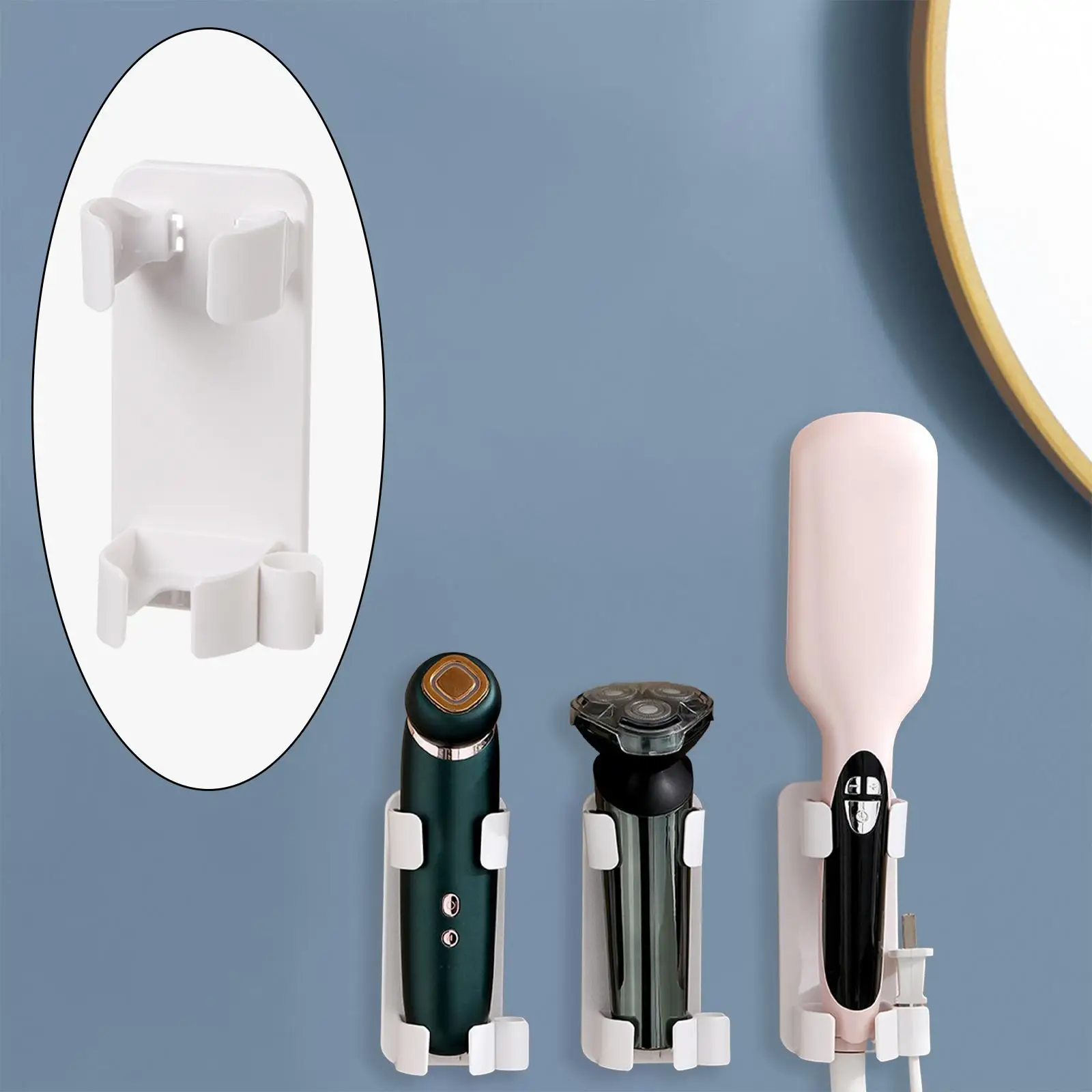 Curling Iron Holder Wall Mount Blow Dryer Holder for Hair Straighteners