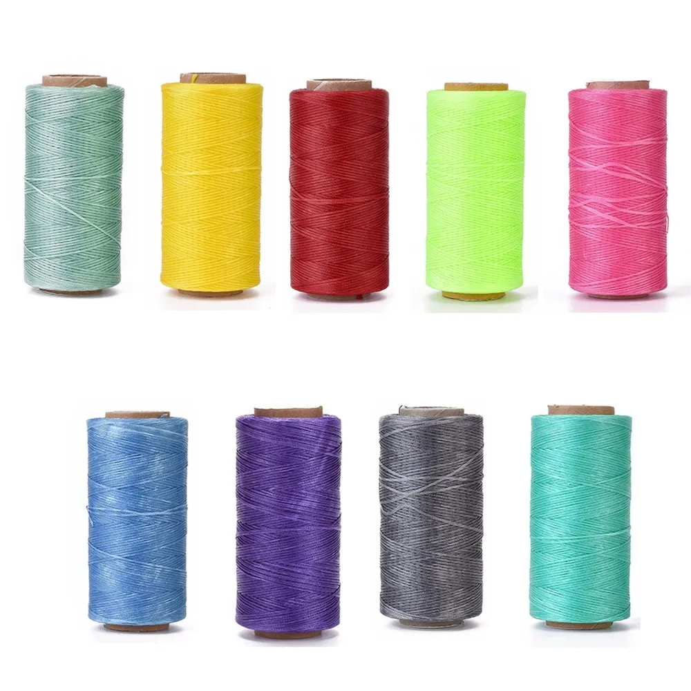 3Roll Waxed Polyester Cord 0.8mm Micro Macrame Ropes Sewing Thread for String Wall Hangings Hanger Rope String Accessories