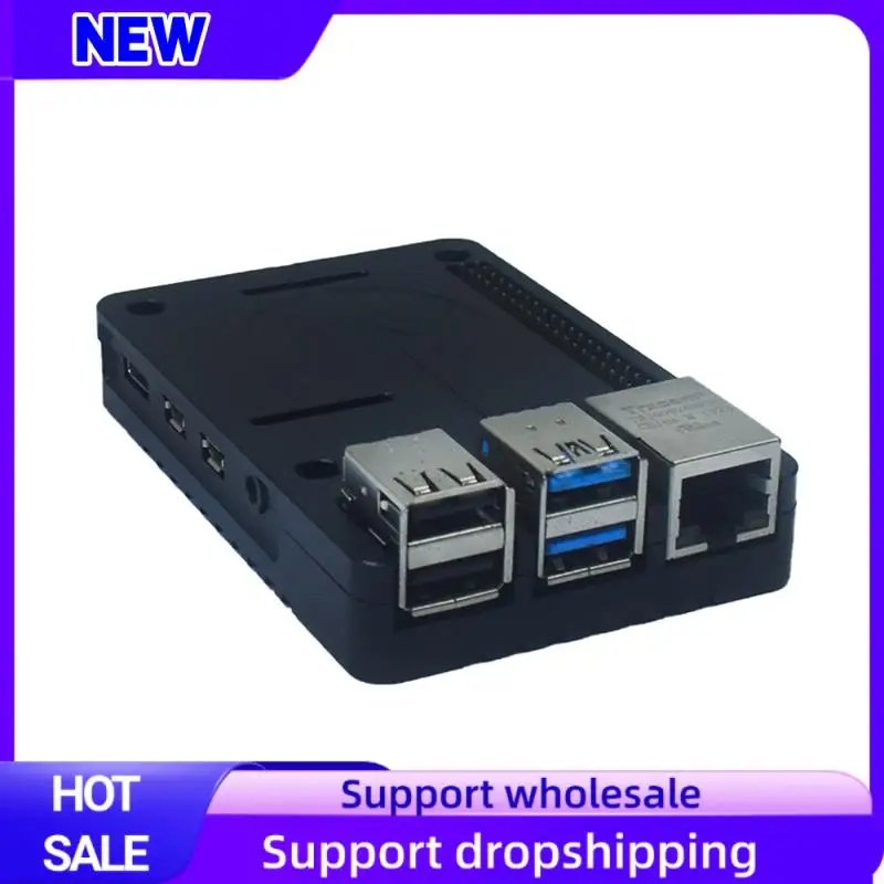 Подходящий корпус, алюминиевый корпус с ЧПУ, ультратонкий металлический корпус для Raspberry Pi 4 Model B, для Raspberry Pi 4 Model B