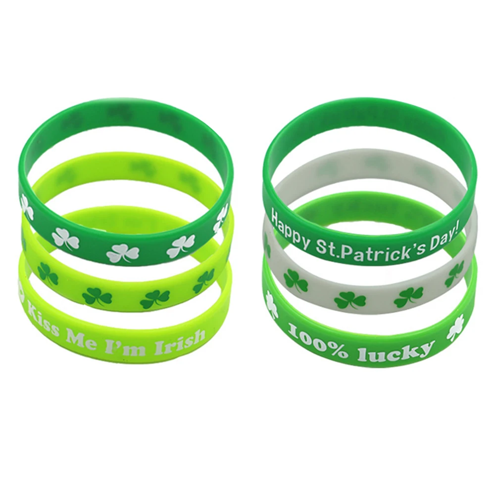 

Festival Presents Green Bracelet Saint Patricks Day Accessories Greenery Decor Wristbands