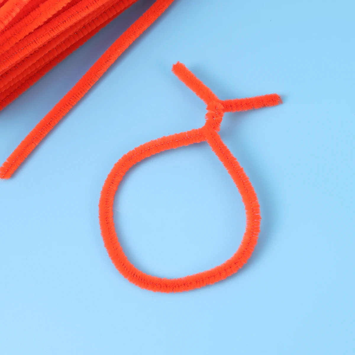 100개 트위스트 가능한 막대 유연한 플로킹 스틱 어린이 수제 DIY 초기 학습 공예 용품 막대 DIY 스틱