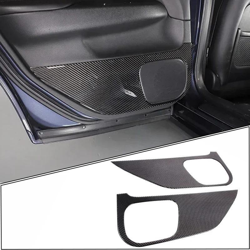 

Для Infiniti G Series G25 G37 2007-2013 мягкое углеродное волокно задняя дверь автомобиля противоударная панель декоративная наклейка аксессуары для интерьера