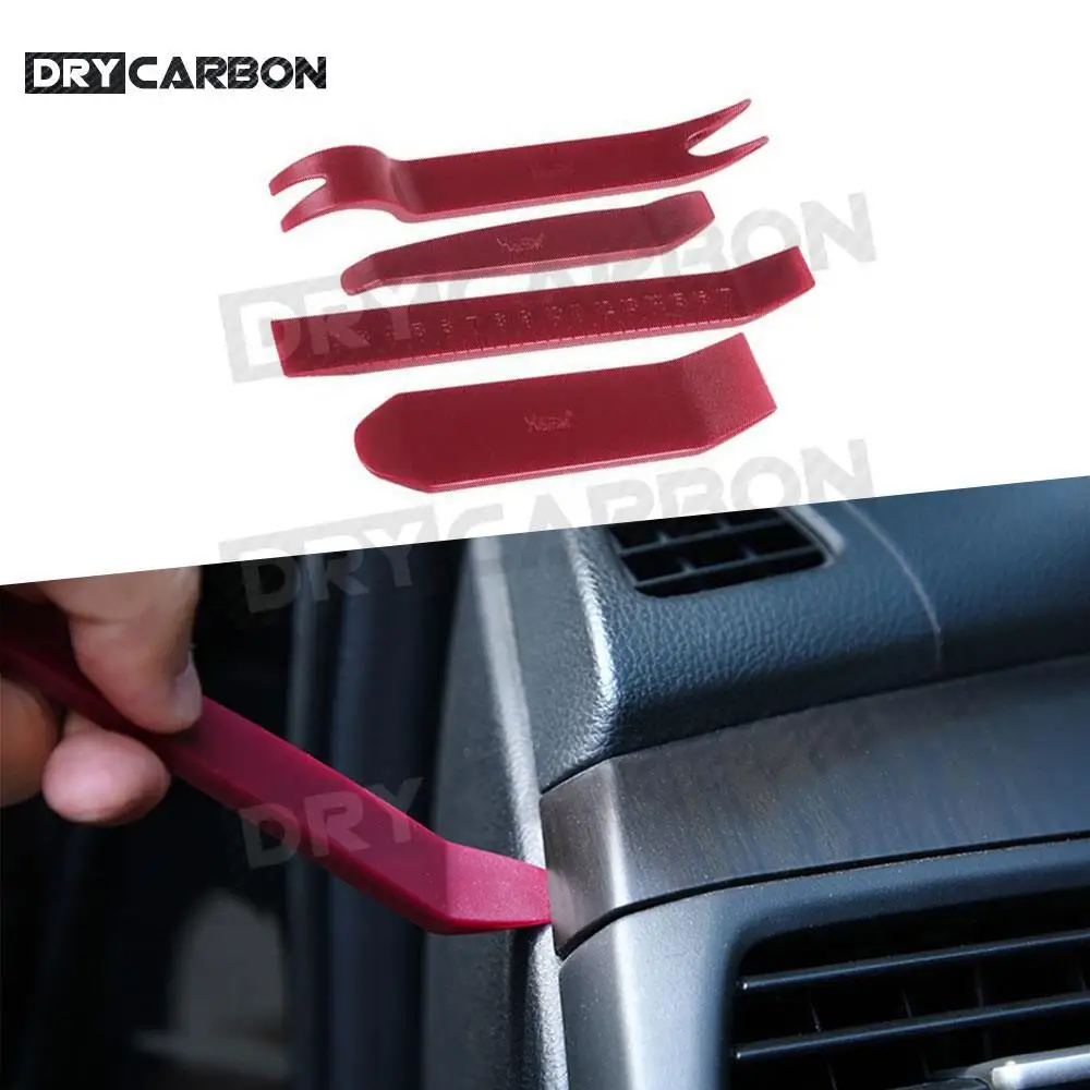 4Pcs Car Radio Door Clip Panel Trim Dash Audio Removal Open Installer Pry Tool for Auto Vehicle for BMW Audio Removal Pry