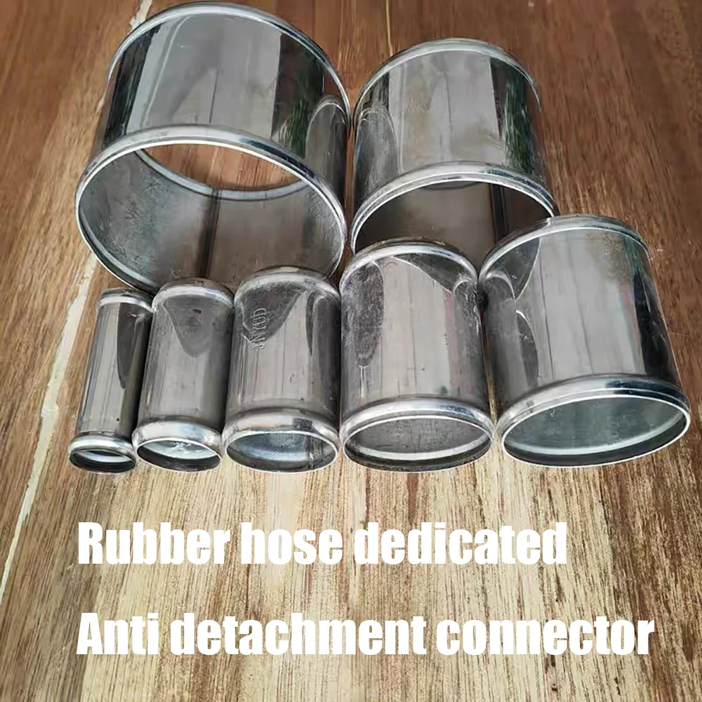 OD6mm-150mm Rubber Hose Stainless Steel Special Connection Joint Large Diameter Iron Joint Anti Detachment Joint Straight Pipe