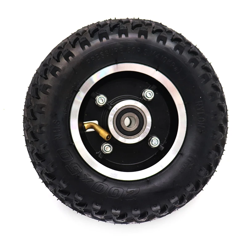 200X50 aluminum alloy wheels with belt rear wheels suitable for front and rear tyres of 8-inch hand carts with inflatable wheels