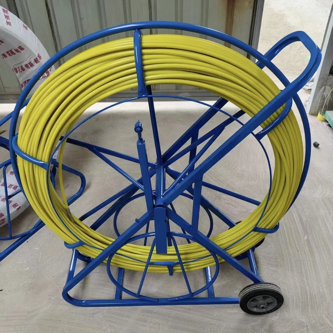 11mm 13mm*200m 300m fiberglass fiber optic cable puller duct rodder Fiber Optic Cable Puller Duct Rodder