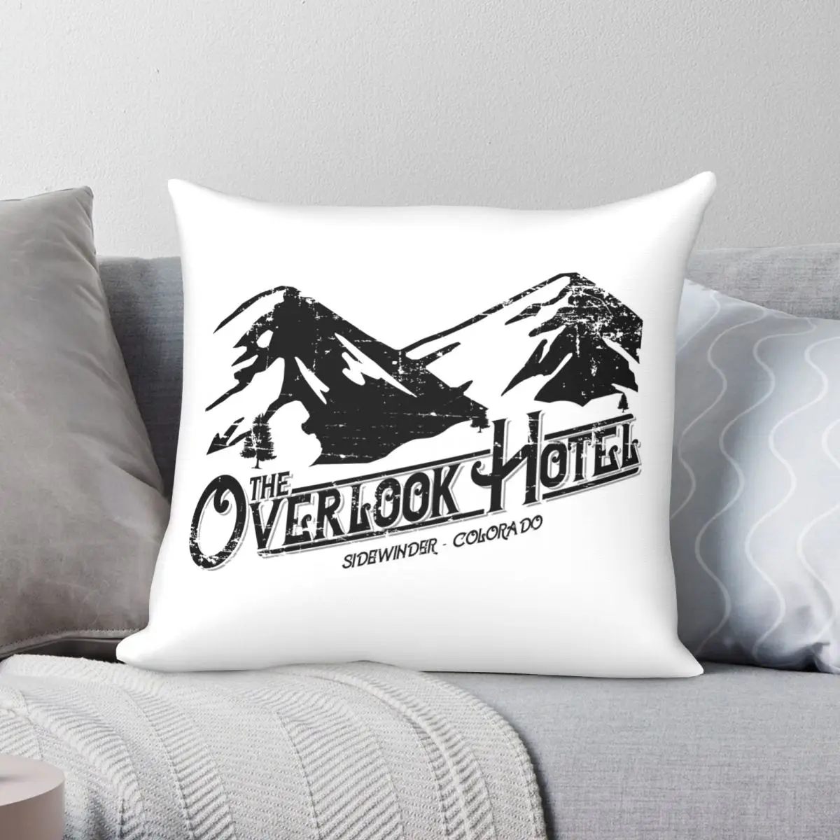 The Overlook Hotel Logo Square Pillowcase Polyester Linen Velvet Creative Zip Decor Pillow Case Car Cushion Cover