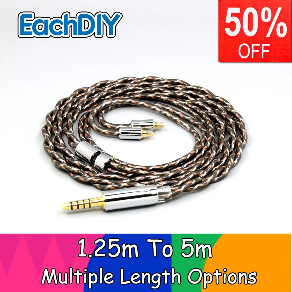 

TypeX 25AWG Litz Shielding 7n OCC Earphone Cable For IE500 Pro Sennheiser IE100 IE400 LN008905