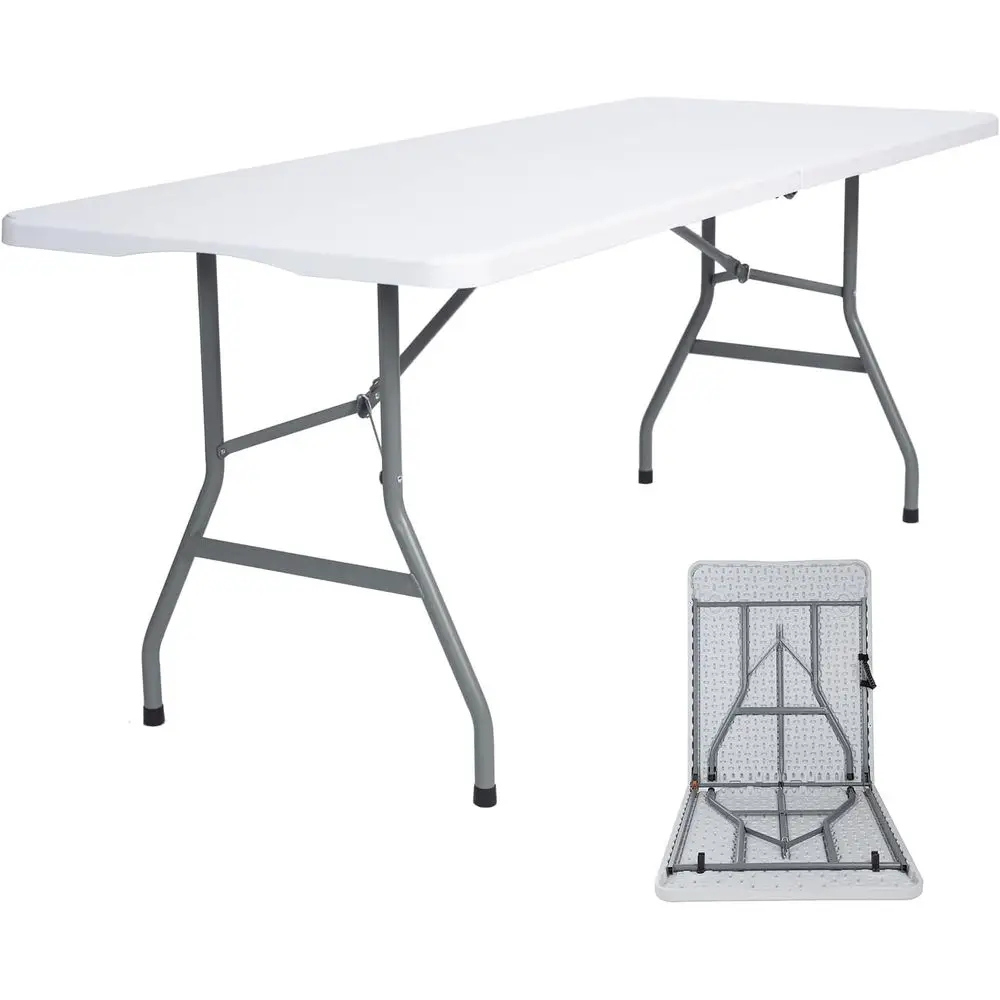 

Portable Heavy-Duty Folding Table for Indoor and Outdoor Use, Suitable for Parties, Camping, BBQs, Easy Storage, No Assembly Nee