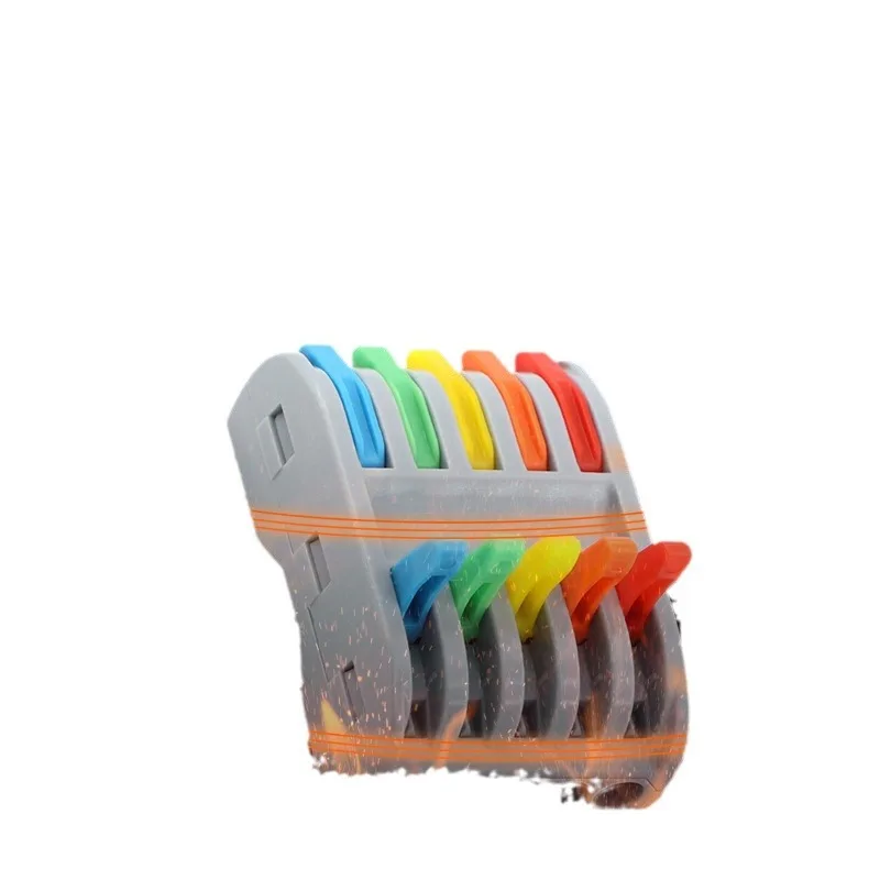 10pcs Universal Quick Wire Connector, 2 In 2 Out / 3 In 3 Out Terminal Block for Solid & Stranded Wires